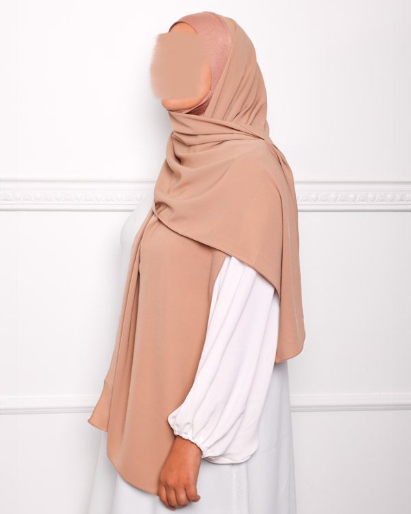 HIJAB CAGOULE INTÉGRÉ À ENFILER Hijab cagoule à enfiler pour femme pas cher mon hijab pas cher camel